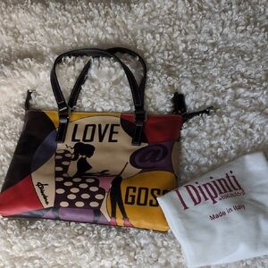 idipinti Love Graphic Yellow Multicolor Tote Bag